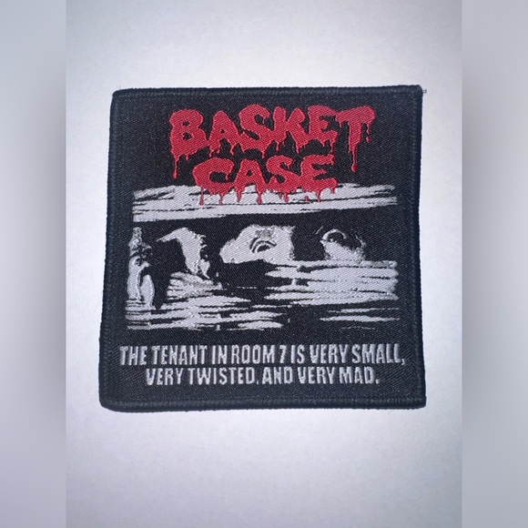 BASKET CASE, BELIAL FRANK, BLACK BORDER, SEW ON WOVEN PATCH - Picture 1 of 2